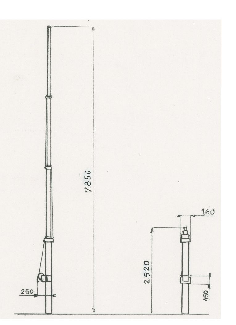 Mât Télescopique Tubulaire Aluminium